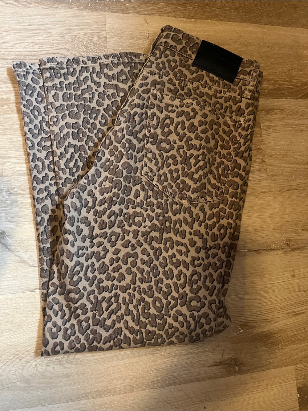 Lucky Brand Brown Leopard Print Bootcut Pants